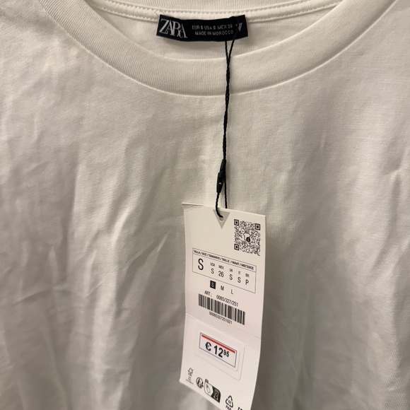 NWT cropped cap sleeve t shirt w/ adjustable bottom - Picture 3 of 3